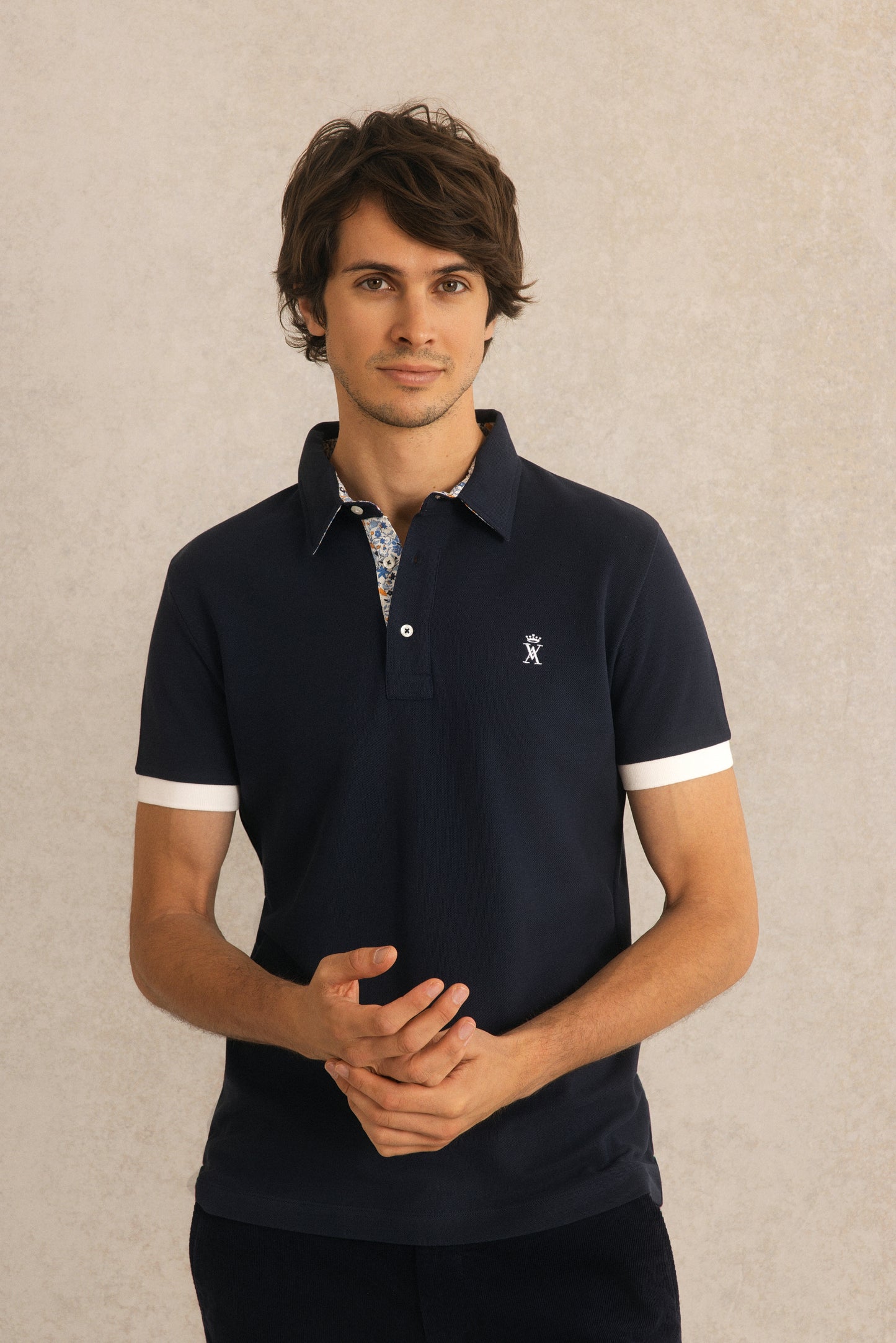 Polo à Détails Imprimé