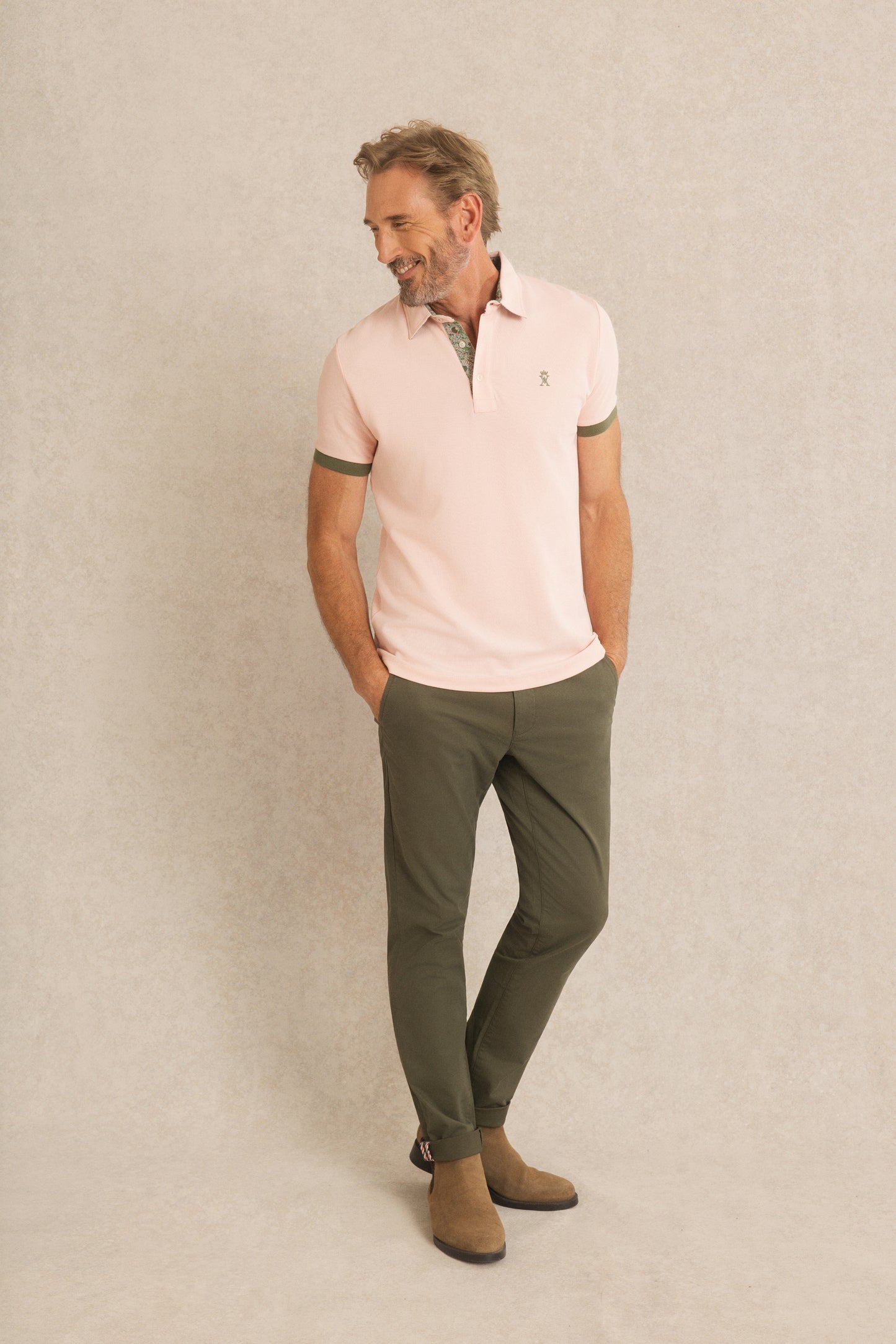 Polo à Détails Imprimé