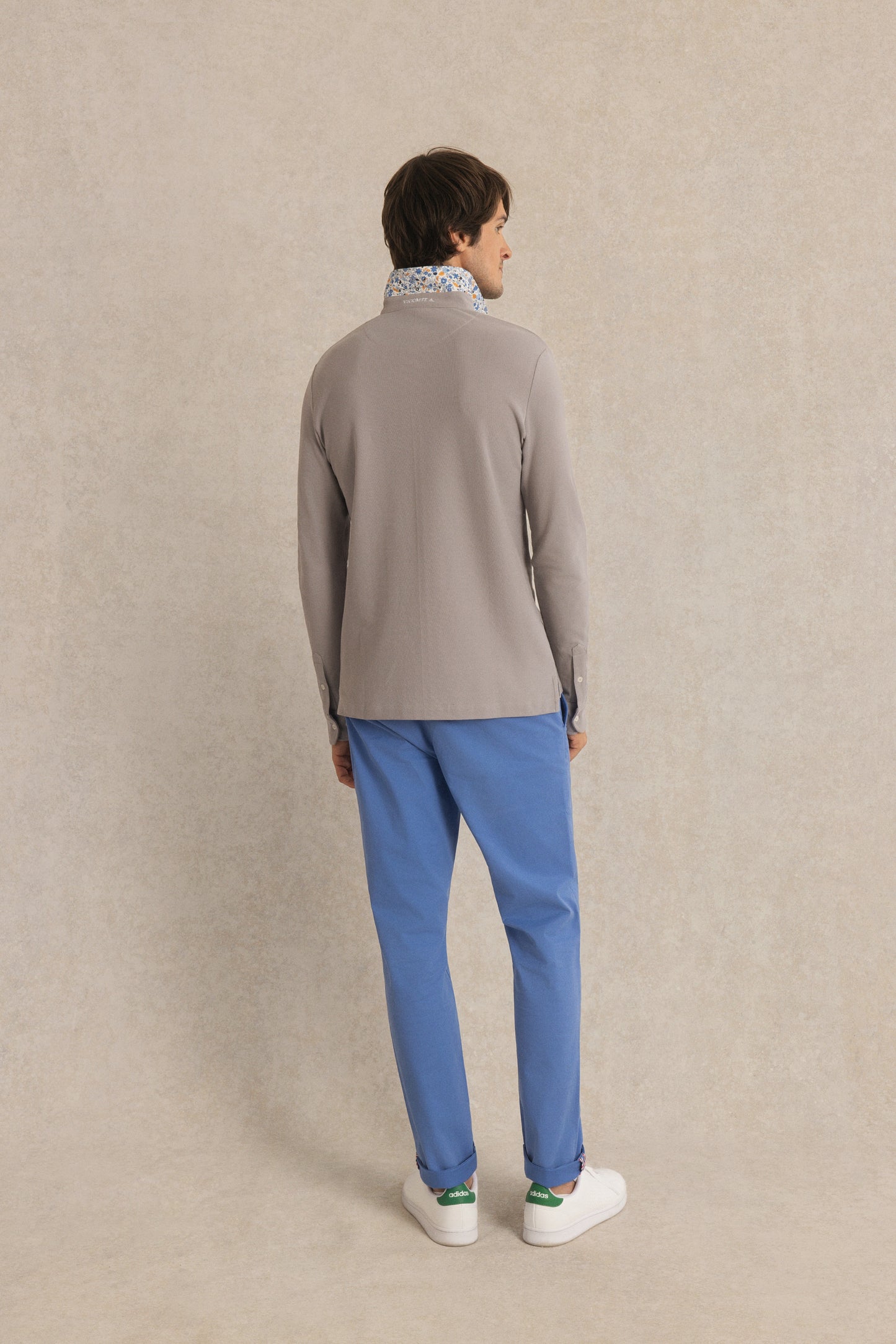 Polo Manches Longues à détails imprimé