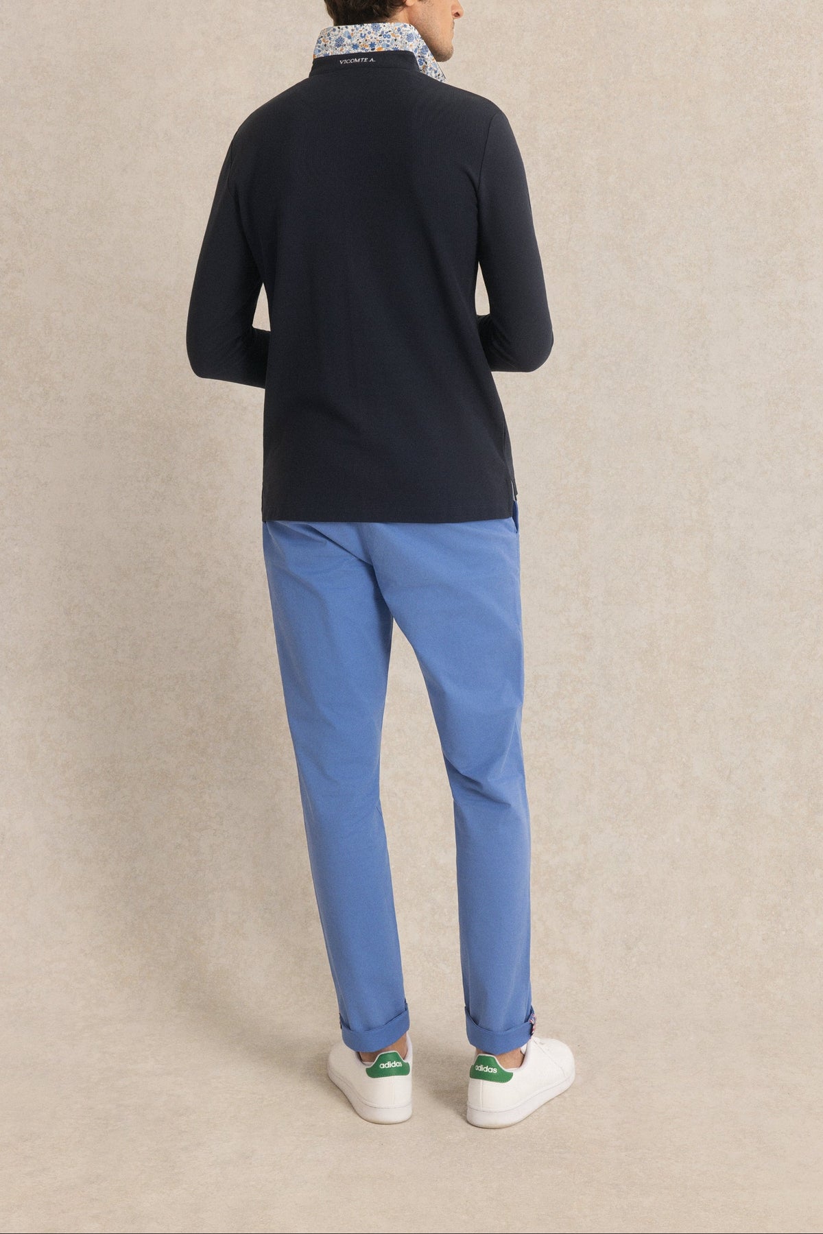 Polo Manches Longues à détails imprimé