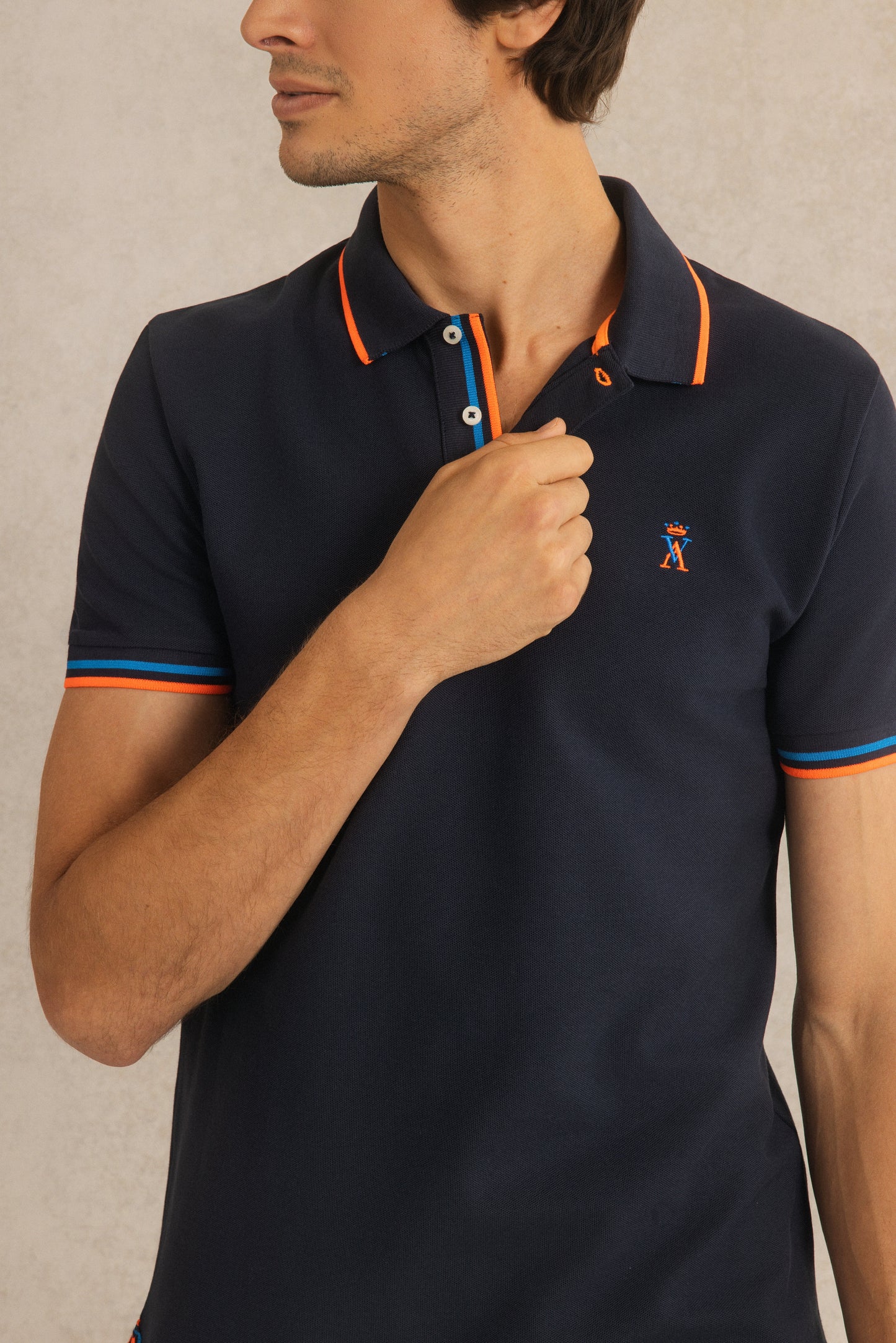 Polo à Détails Fluo