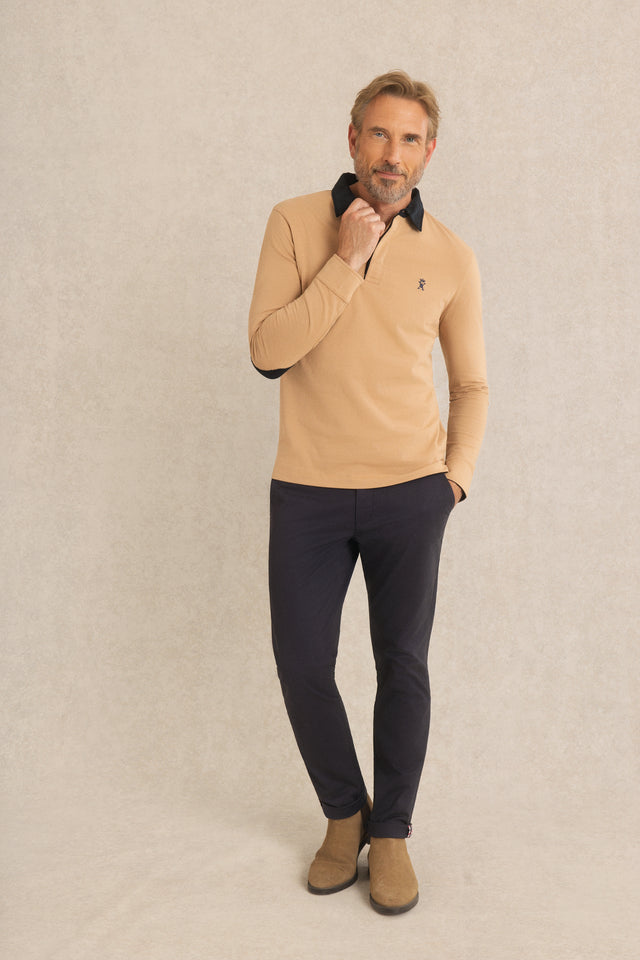 Polo à Détails Velours - Image principale