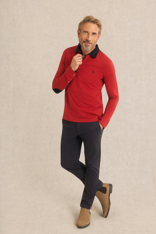 Polo à Détails Velours - Image principale