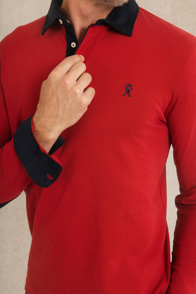 Polo à Détails Velours - Image principale