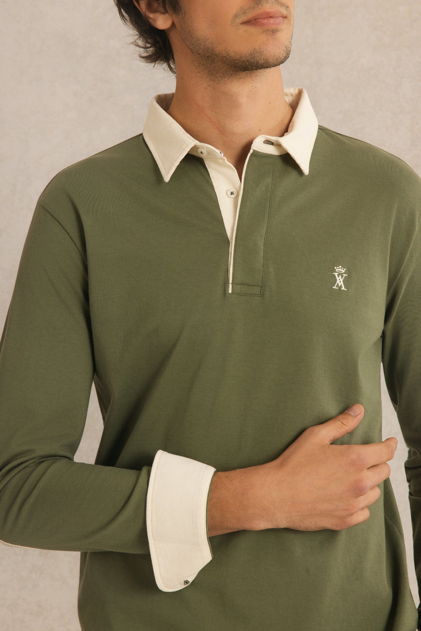 Polo à Détails Velours
