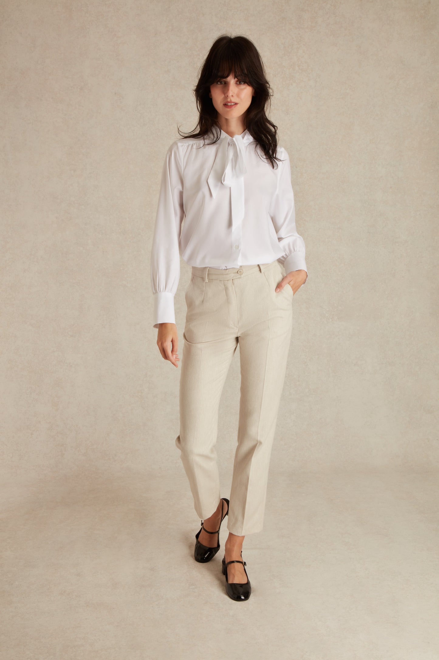 Pantalon à Motifs Chevrons