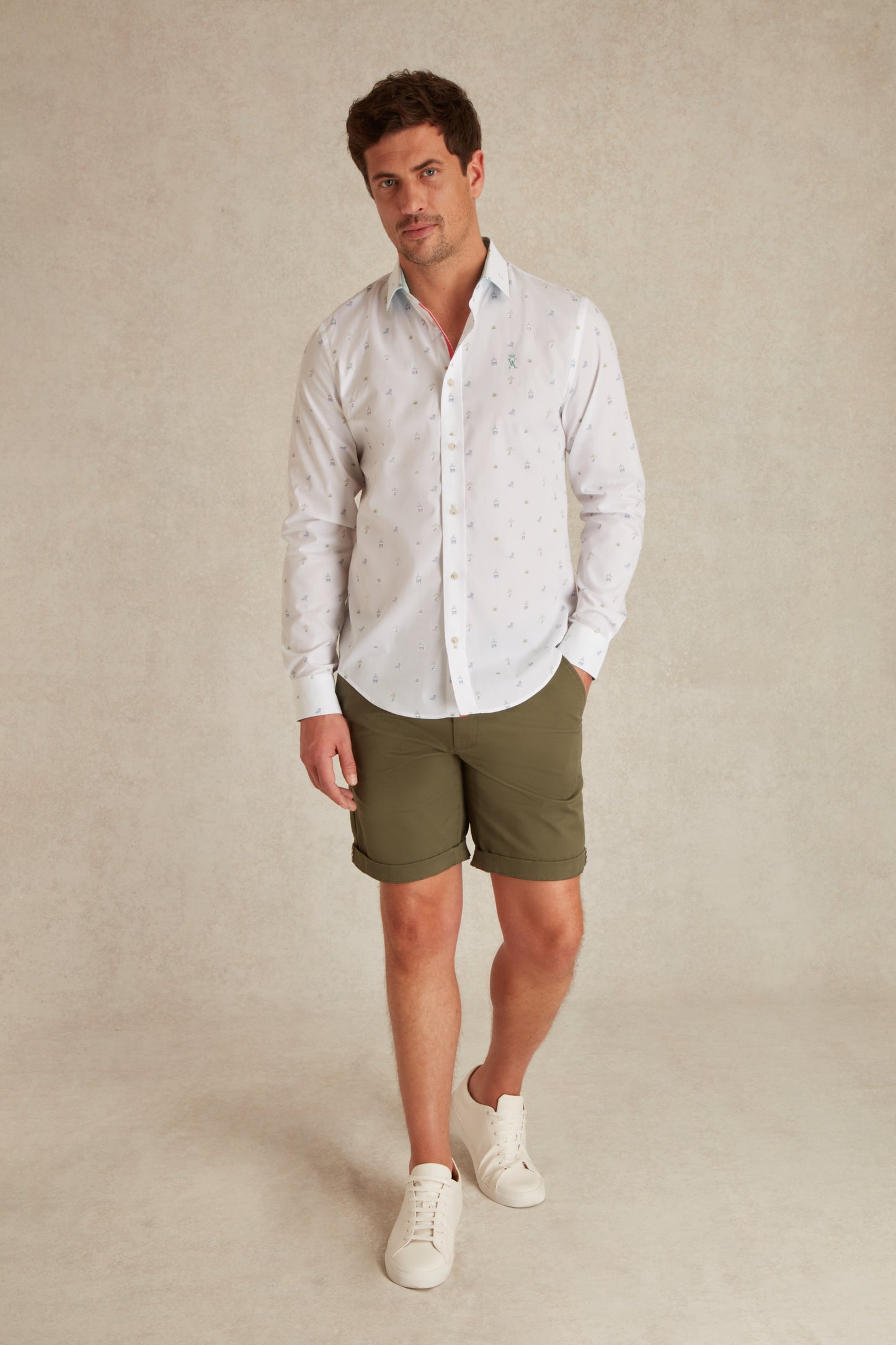 Chemise Regular à Détails Brodés