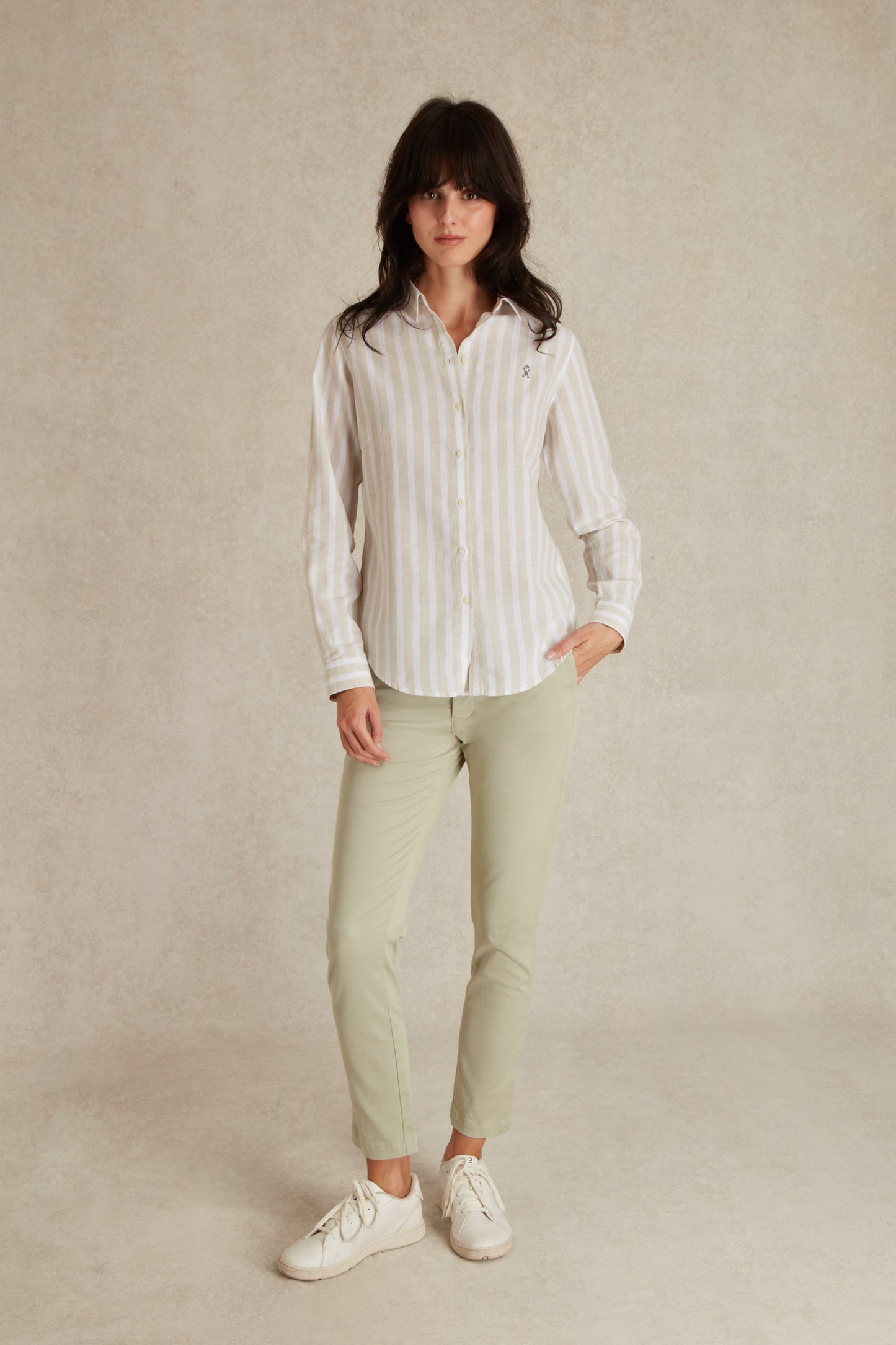 Chemise Regular à Larges Rayures