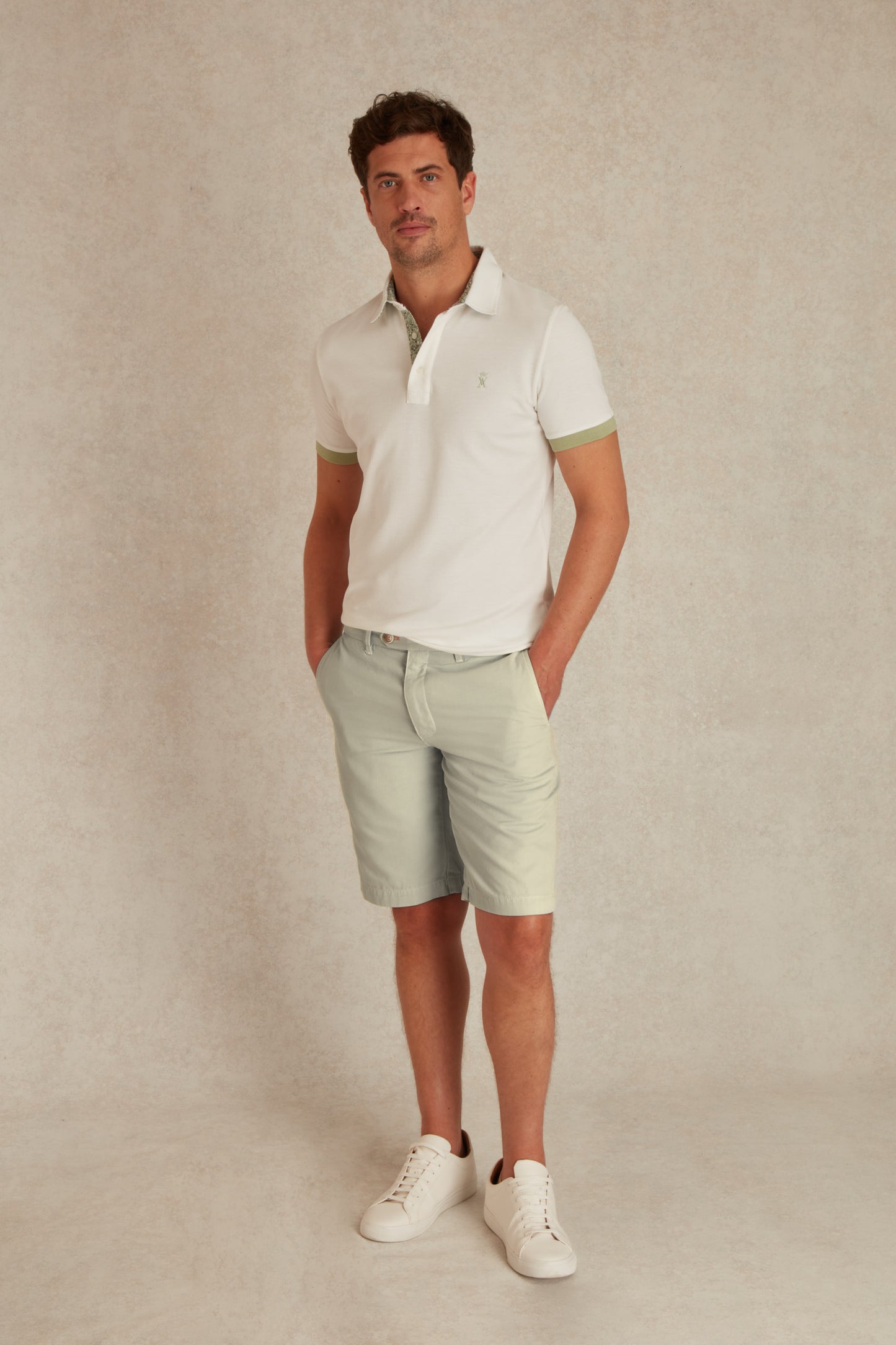 Bermuda en Lin à Rayures