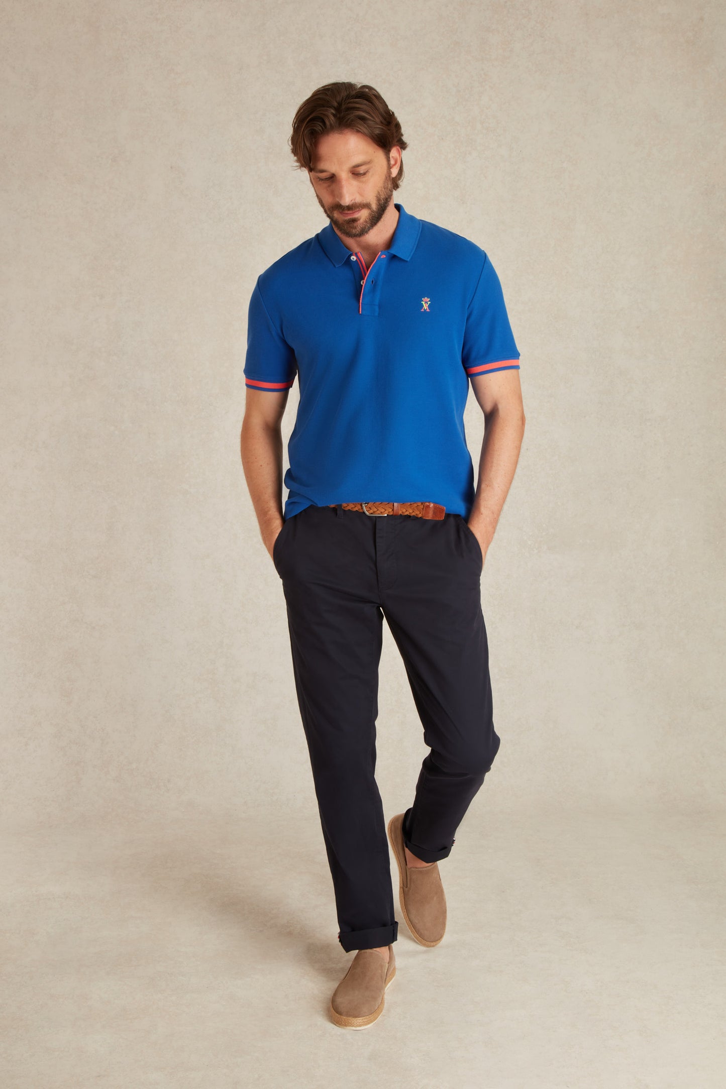 Polo à Détails Fluo