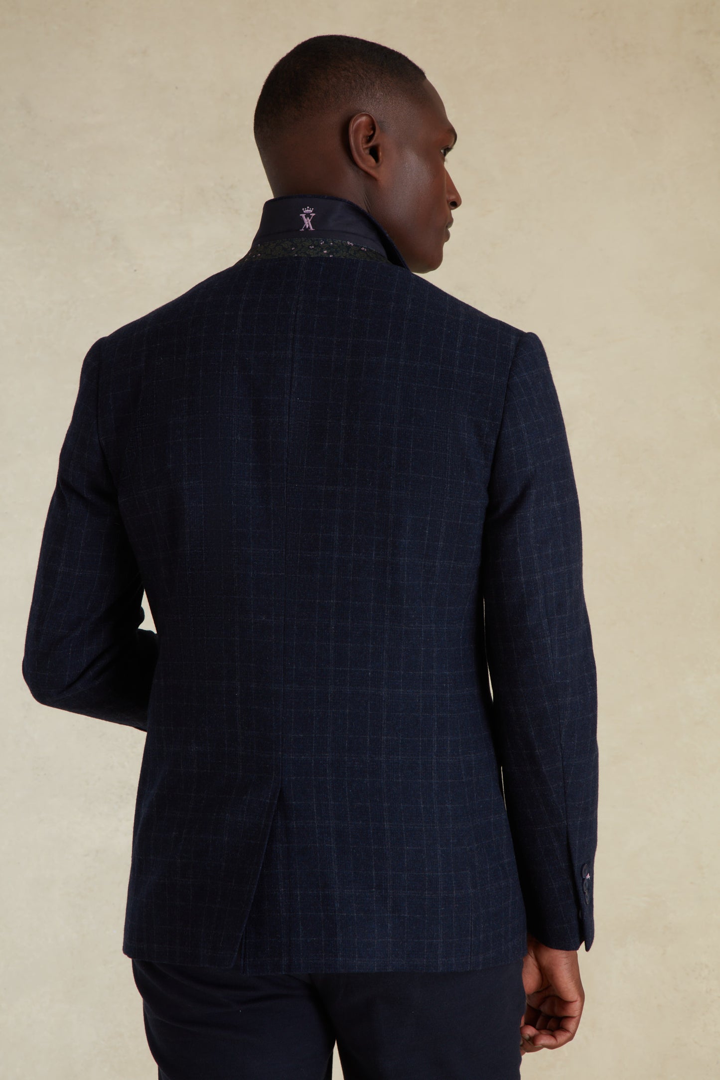 Blazer à Motifs Carreaux