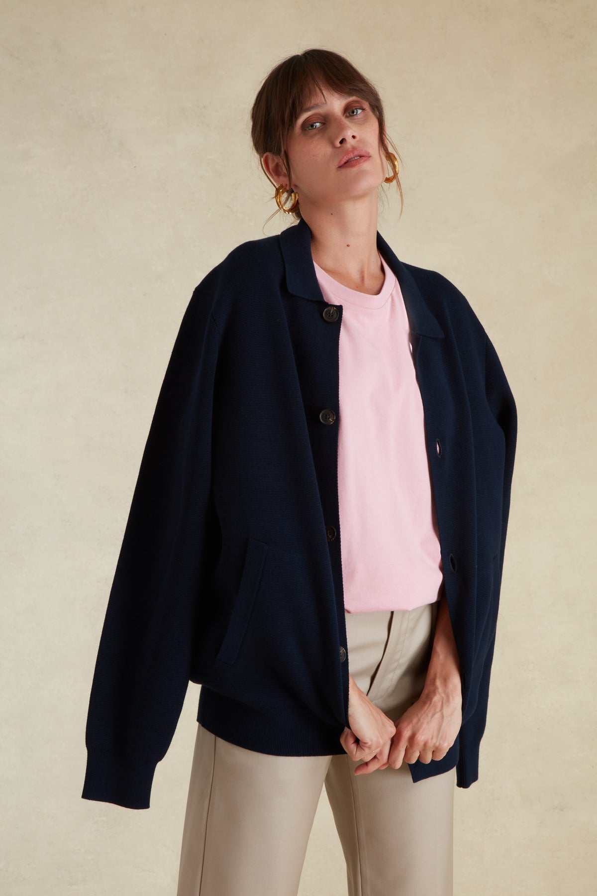 Gilet Boutonné Col Polo