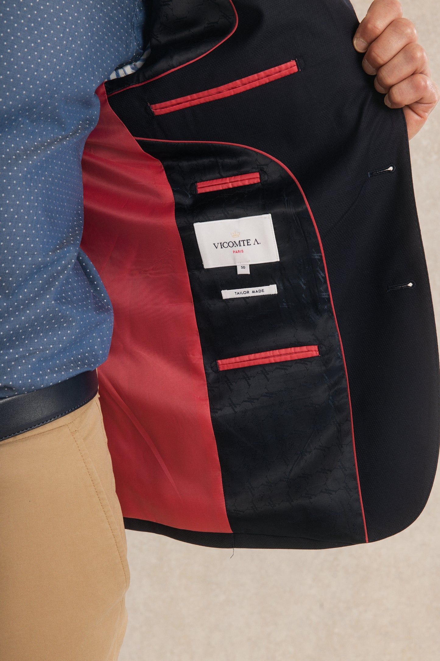 Blazer en Laine Texturé