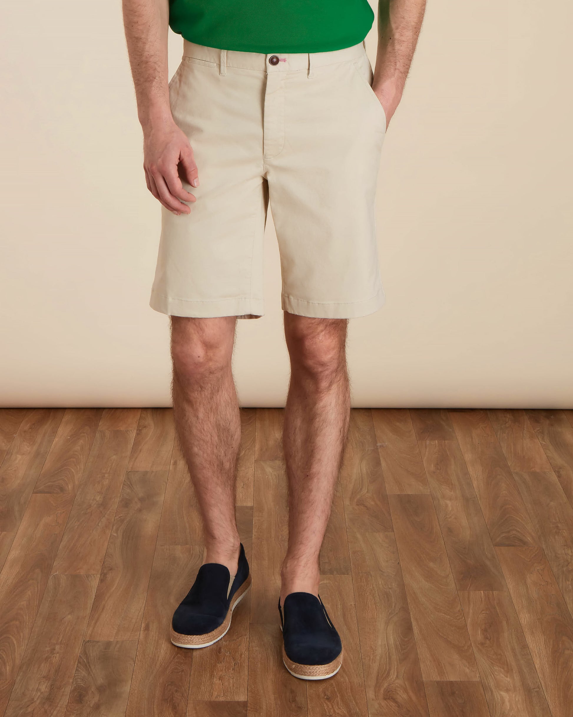 Bermuda beige clair pour homme vicomte A.