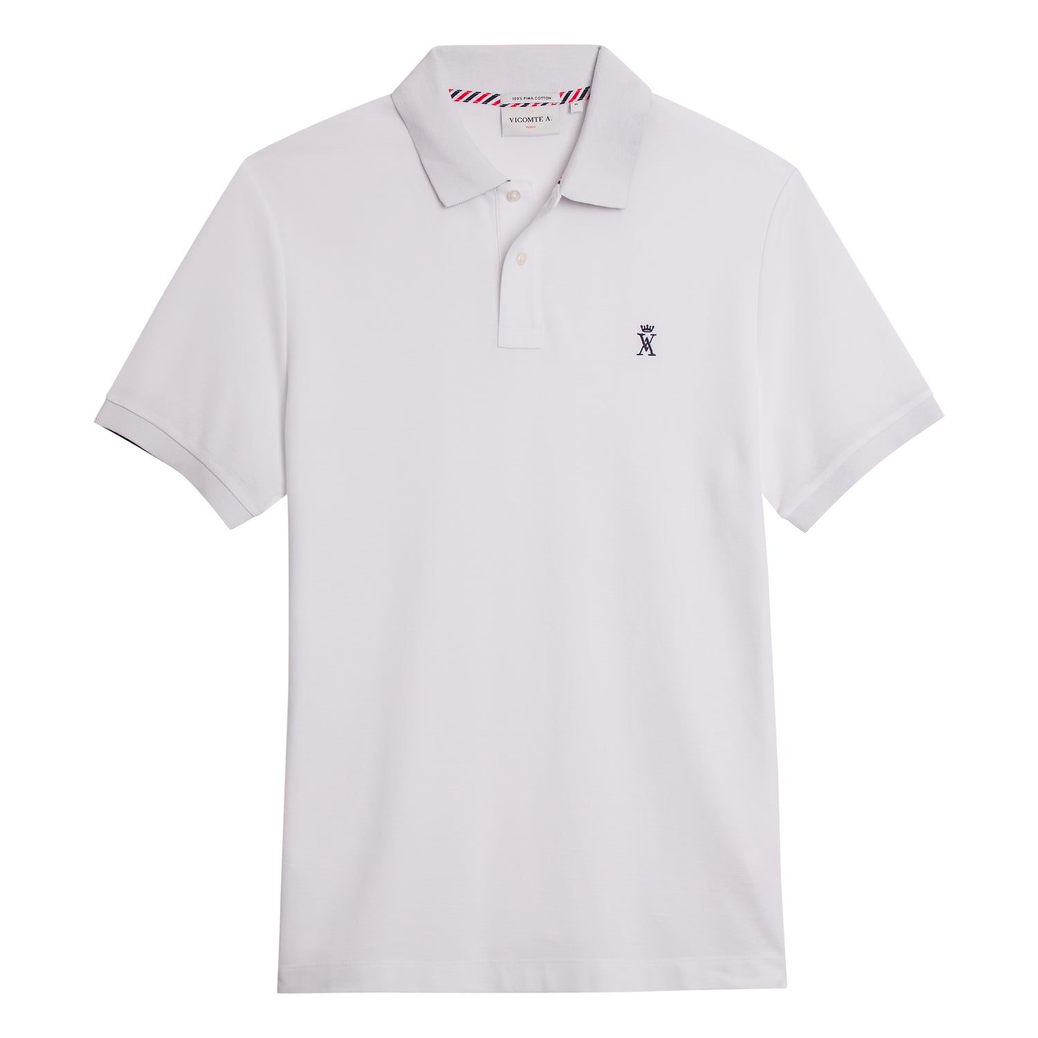 Polo blanc Pablo homme col boutonné coton Pima non porté
