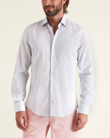 Chemise Slim à Micro Pois
