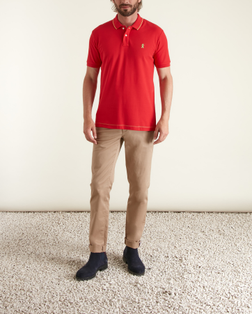 Polo à Détails Fluo