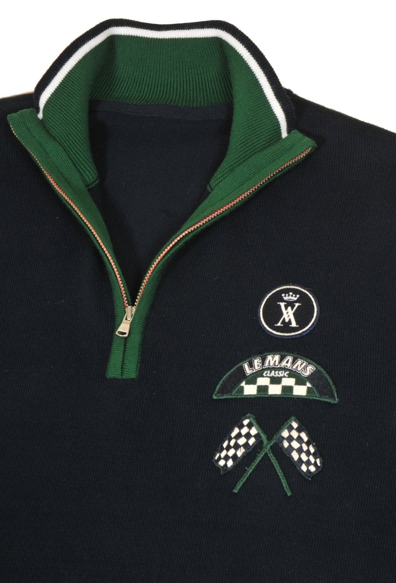 Pull Homme KADILLAC LMC x Vicomte A. - Bleu marine - Vicomte A