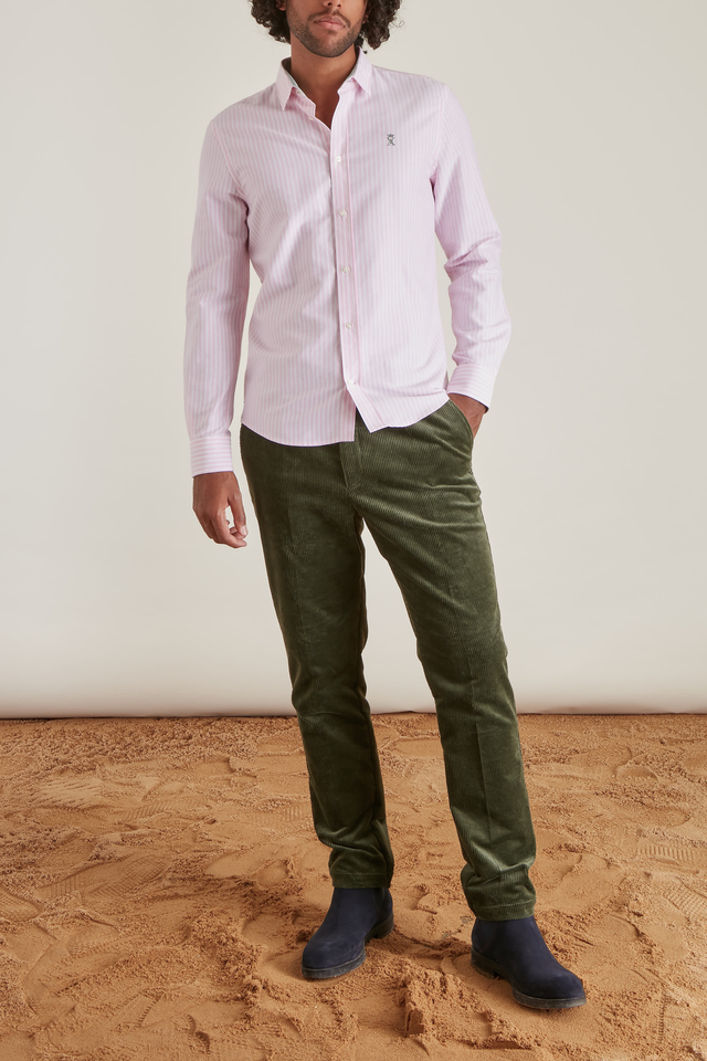 Chemise Slim Oxford à Rayures - Image principale