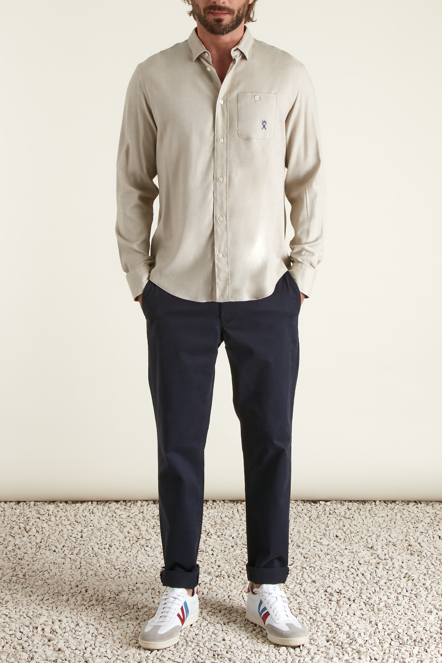 Chemise Regular à Coudières