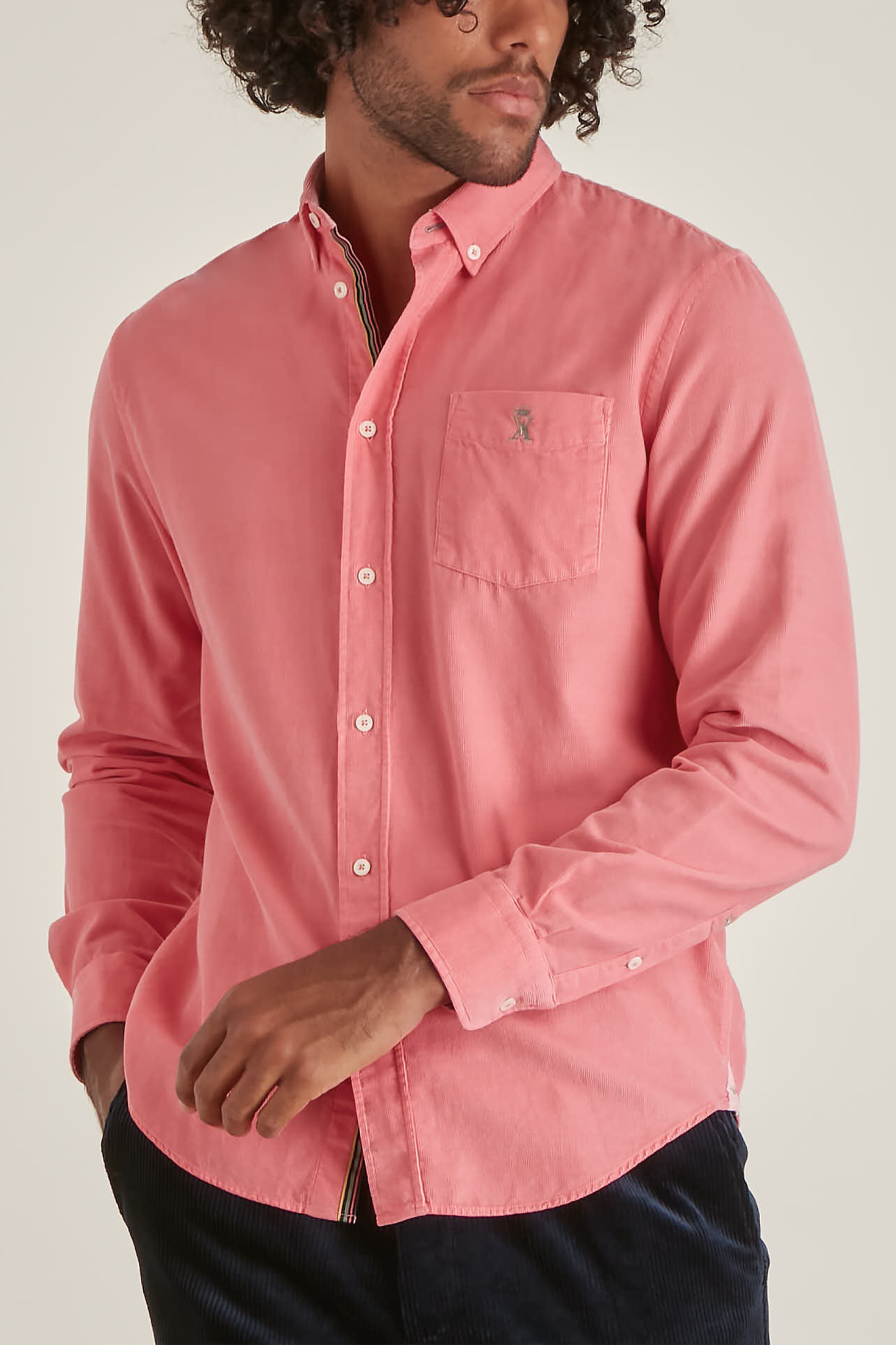 Chemise Regular en Velours