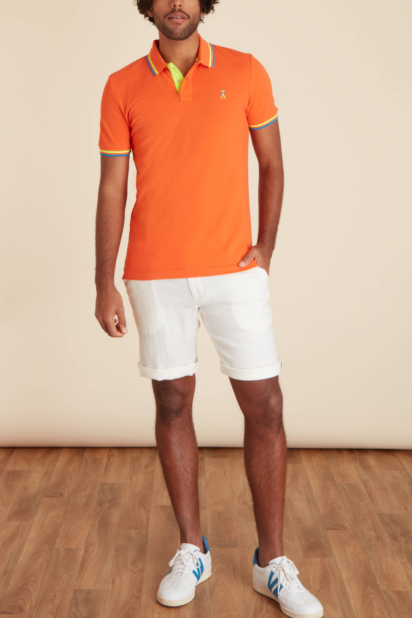 Polo Ajusté Manches Courtes