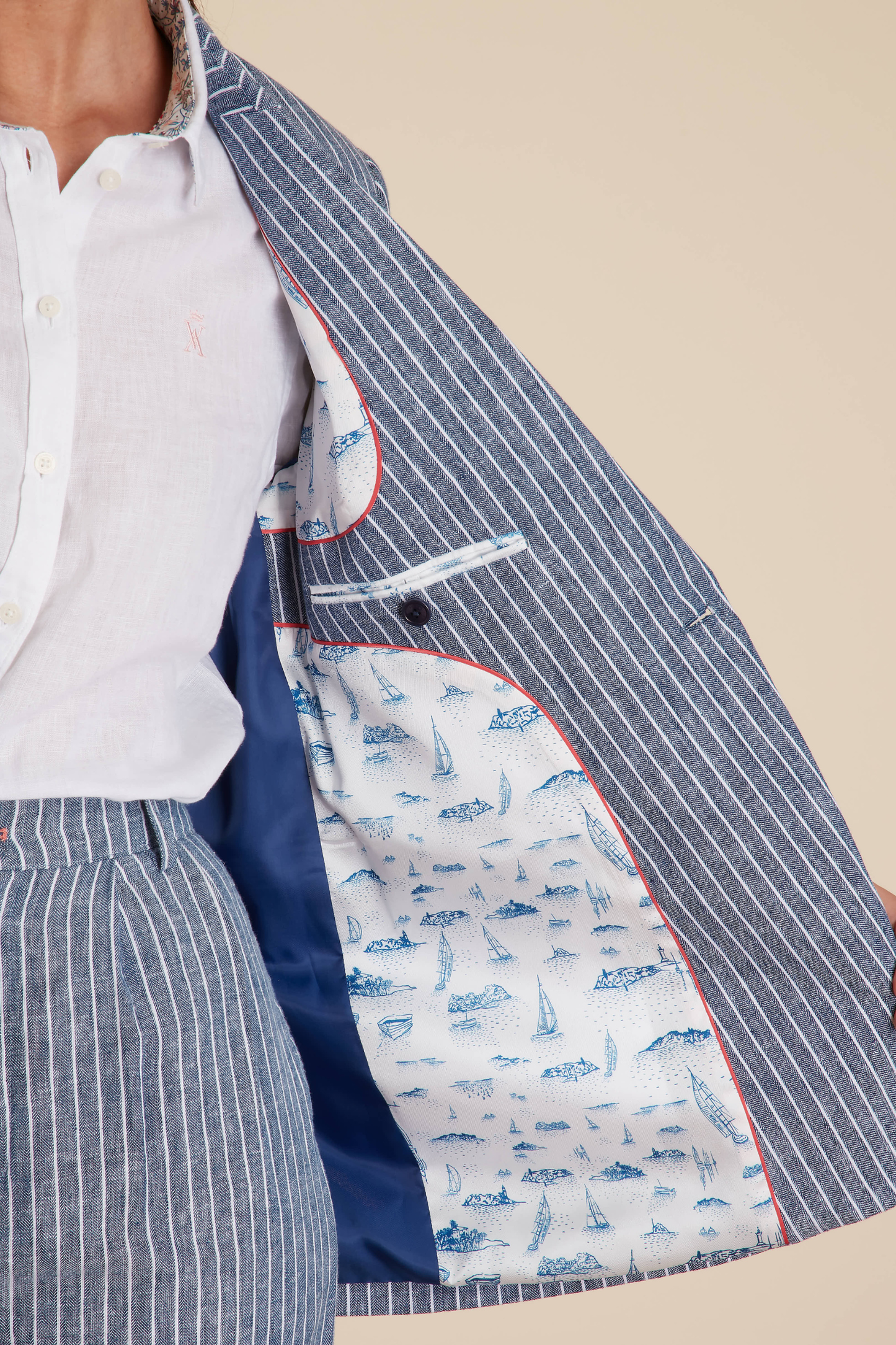 Blazer à Rayures