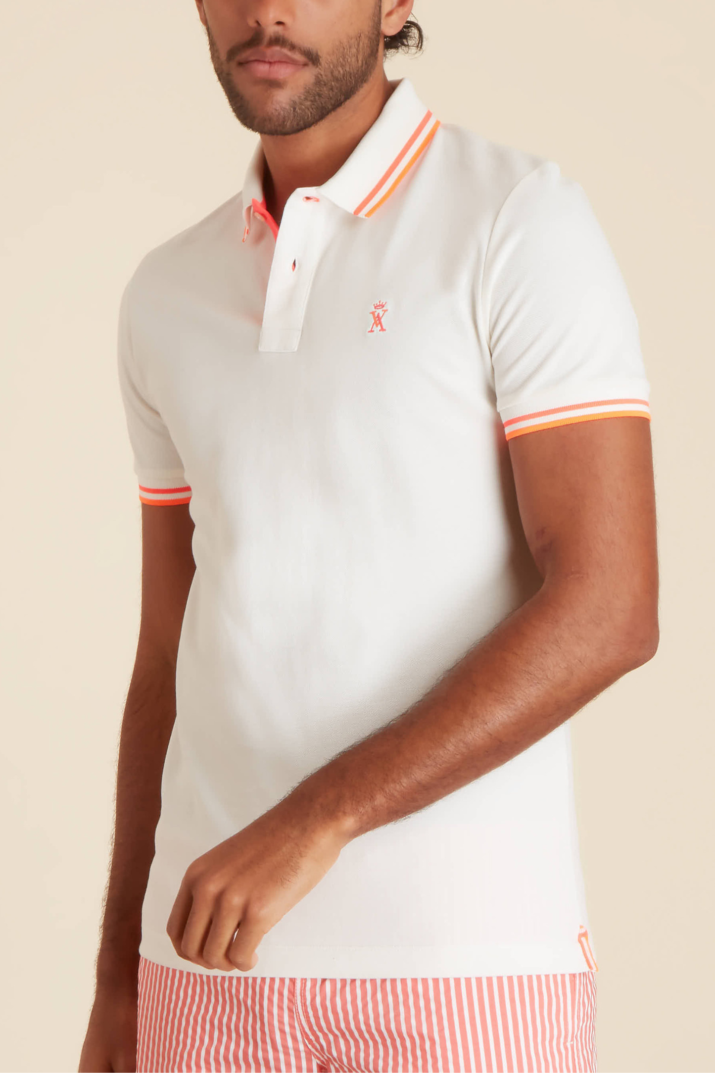 Polo Ajusté Manches Courtes