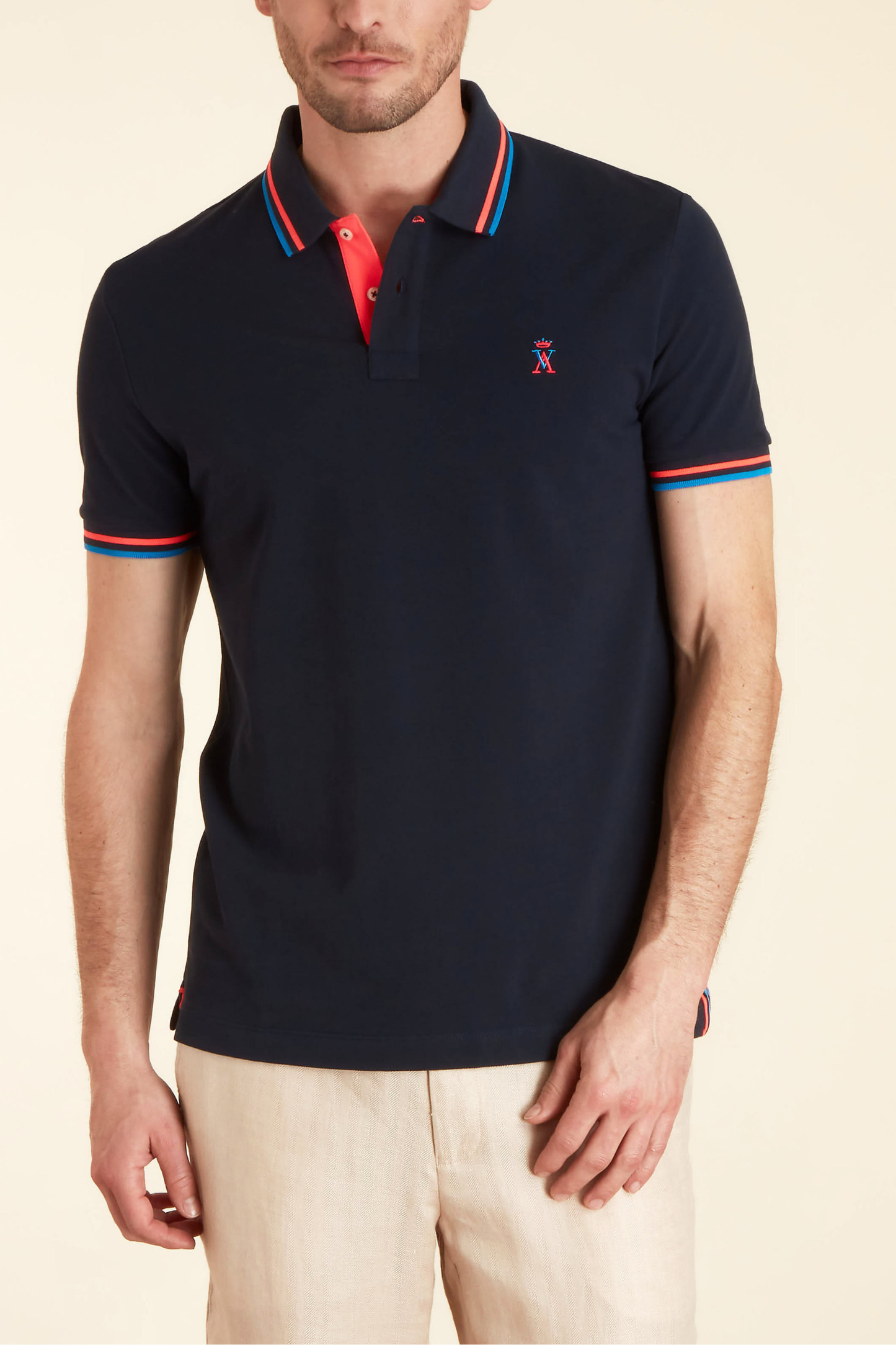 Polo Ajusté Manches Courtes
