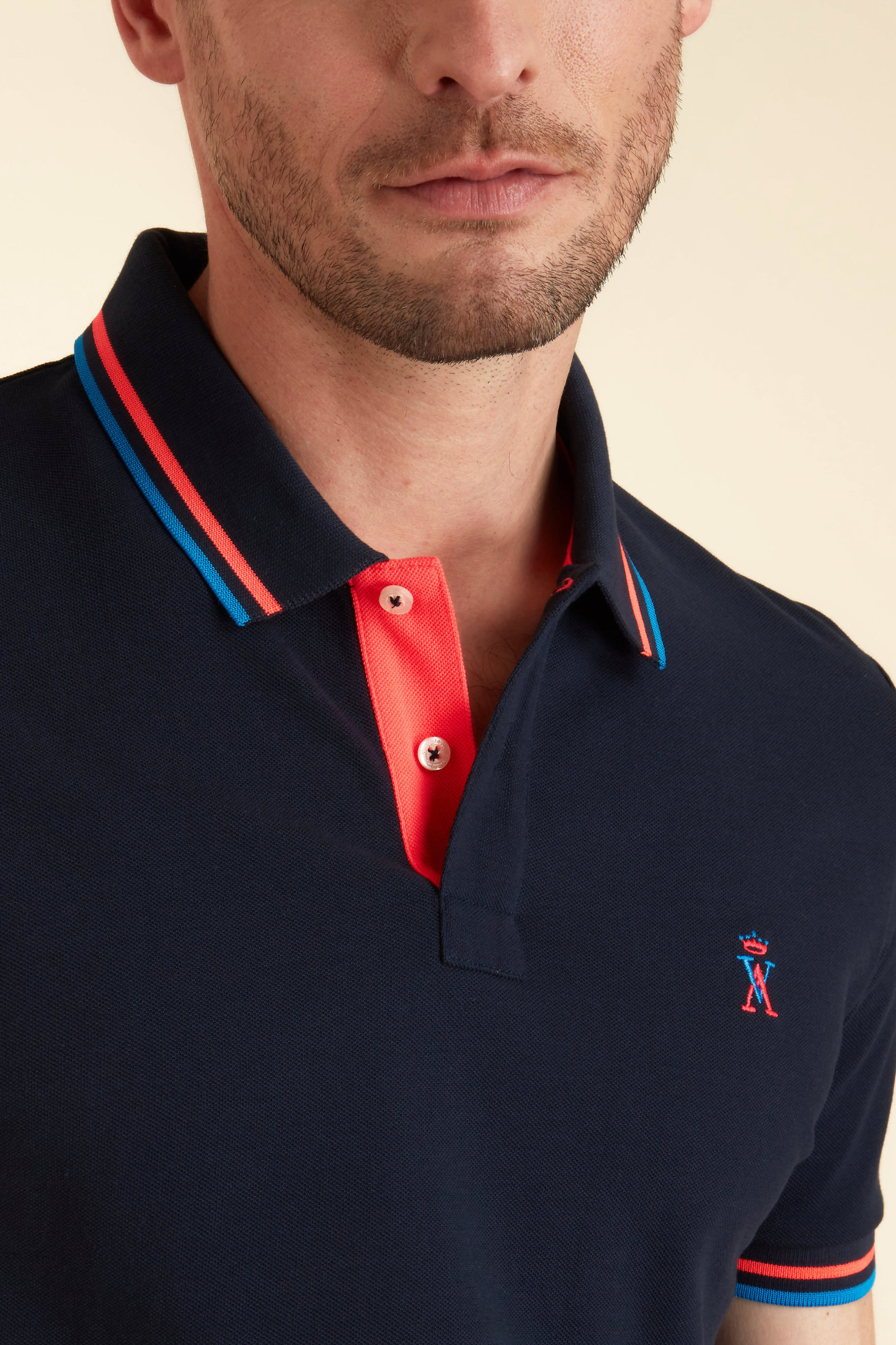 Polo Ajusté Manches Courtes