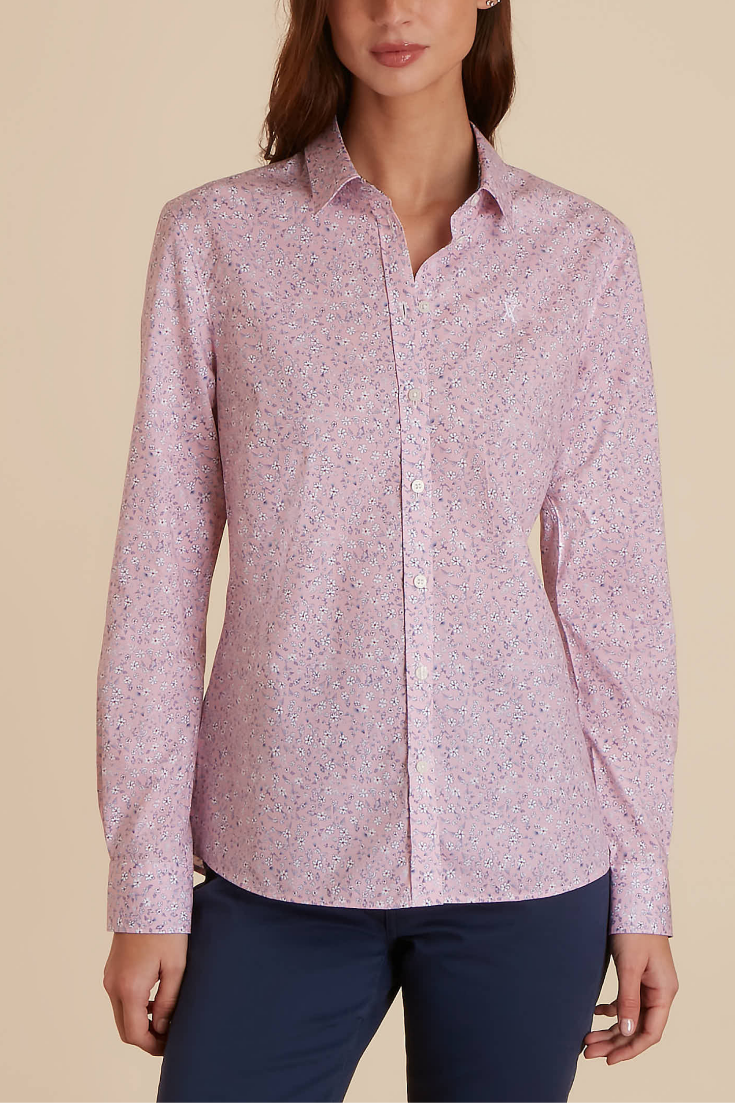 Chemise Slim Motif Printemps