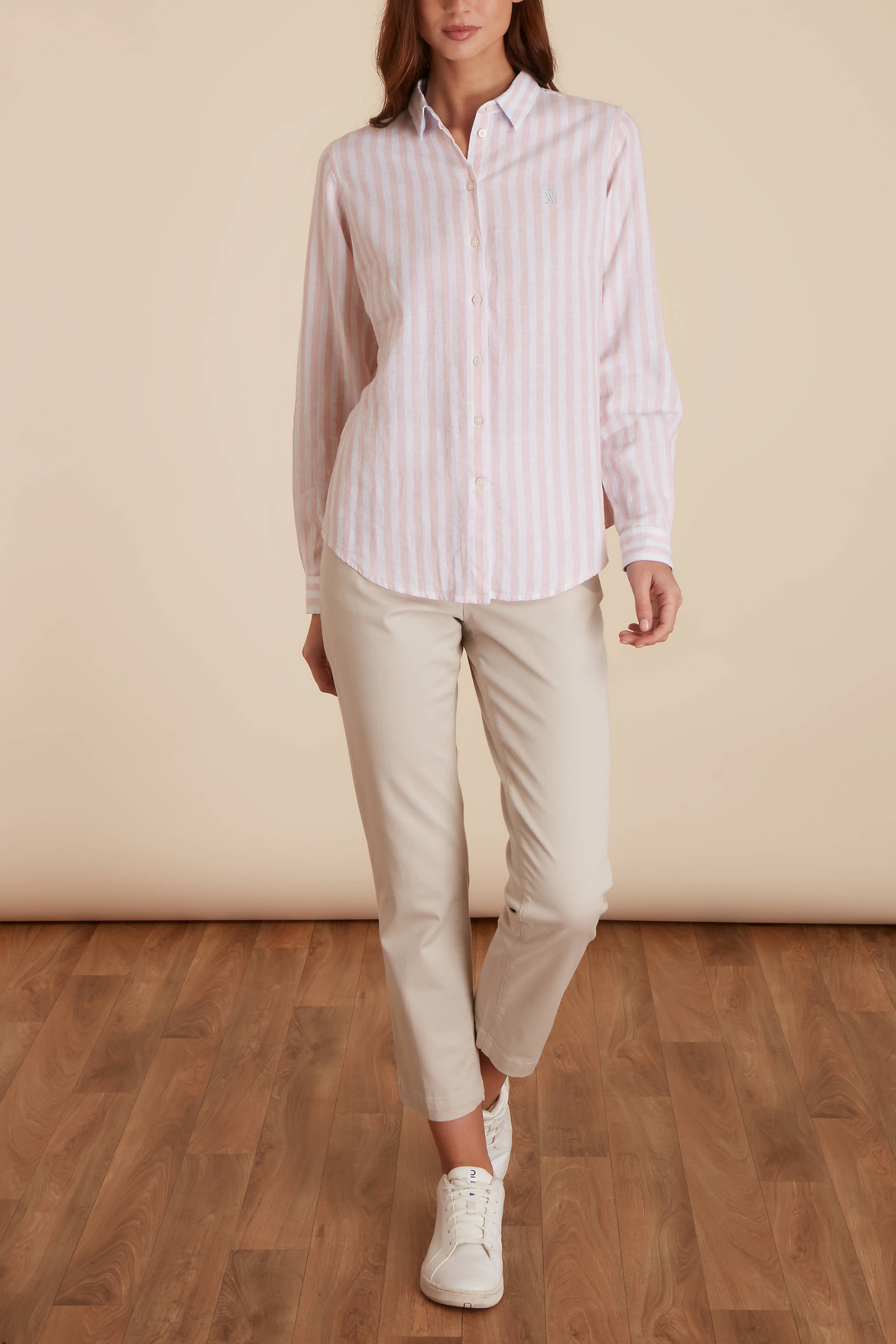 Chemise Regular à Large Rayures