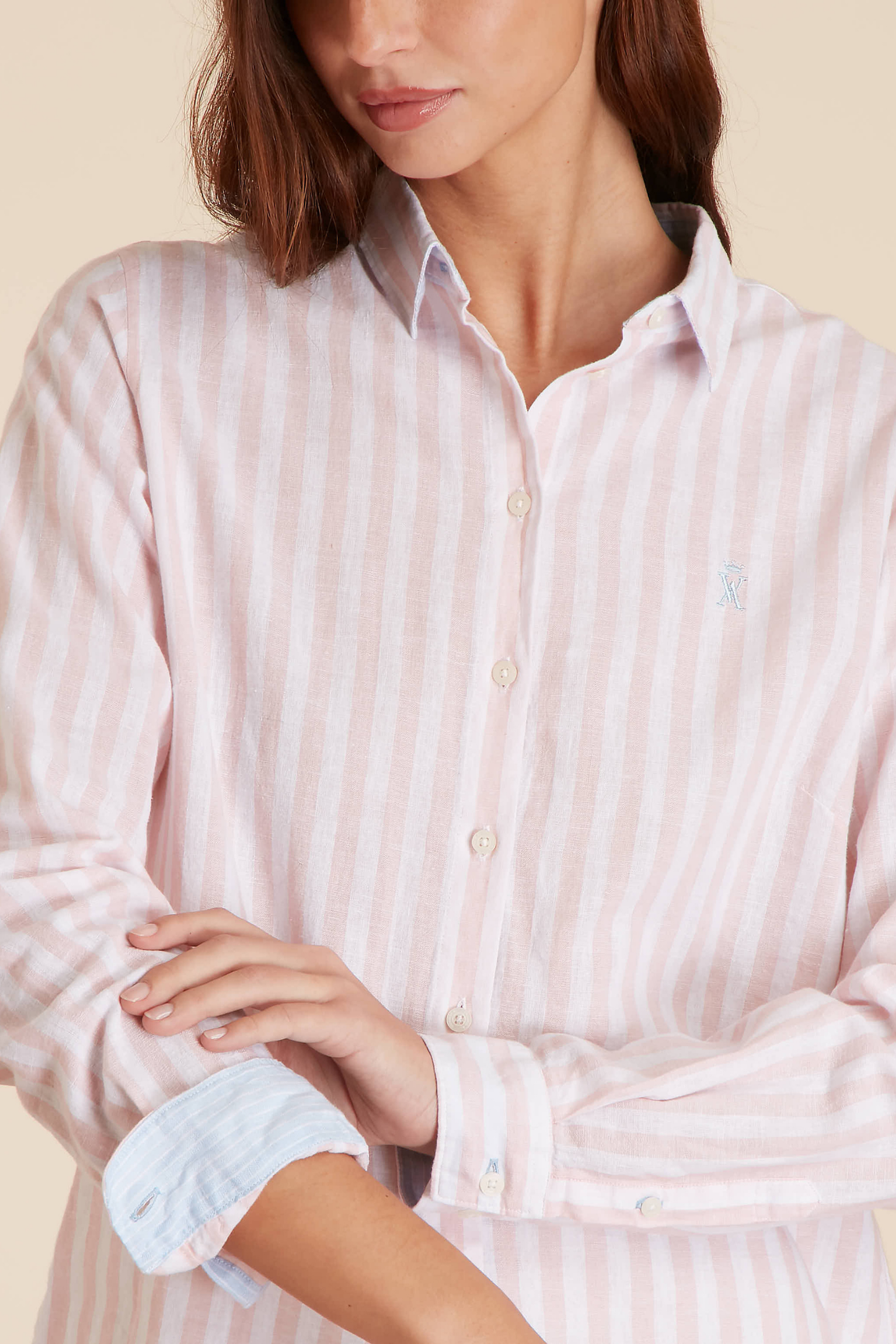 Chemise Regular à Large Rayures