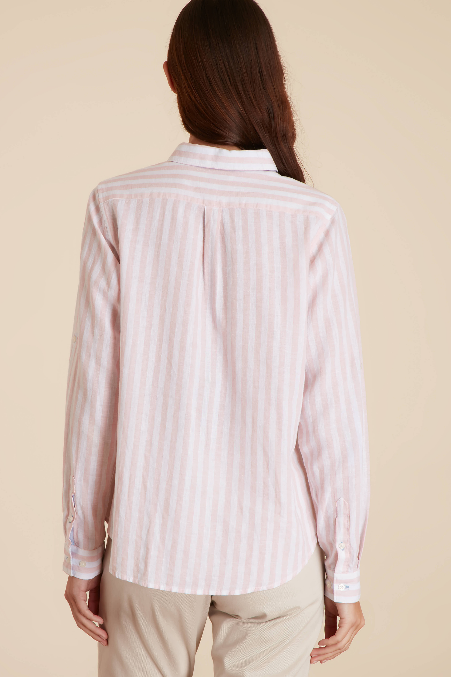 Chemise Regular à Large Rayures