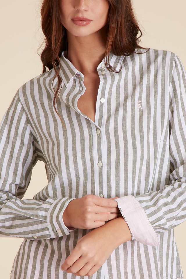 Chemise Regular à Large Rayures - Image principale