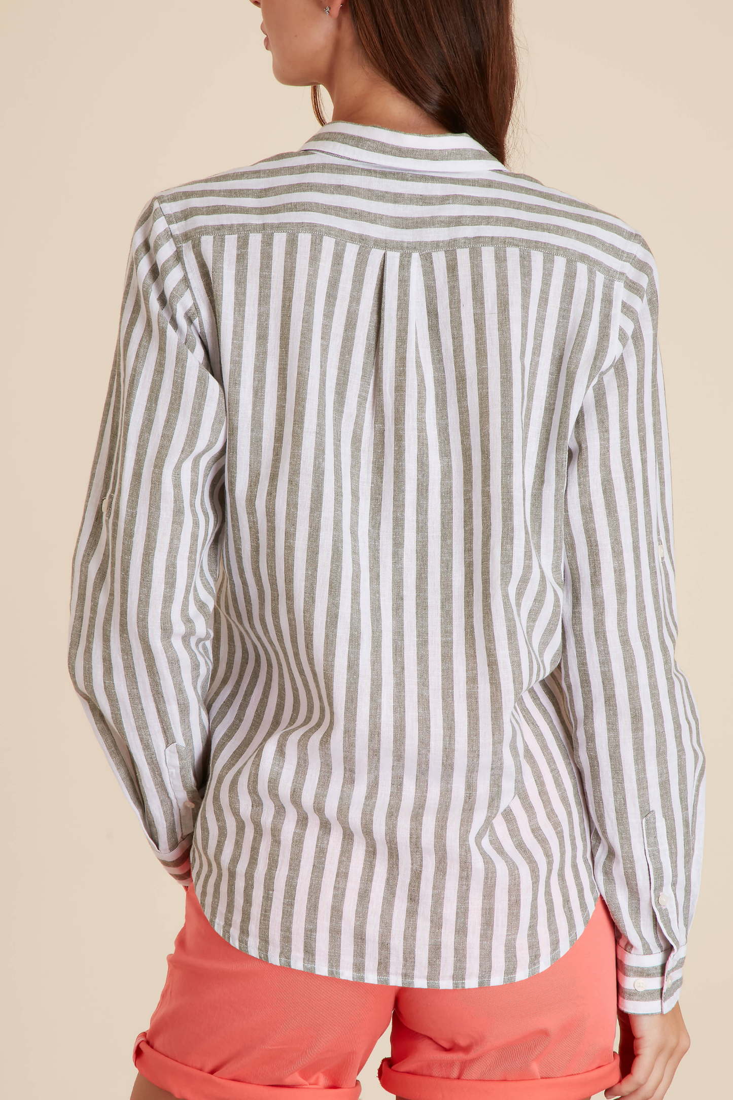 Chemise Regular à Large Rayures