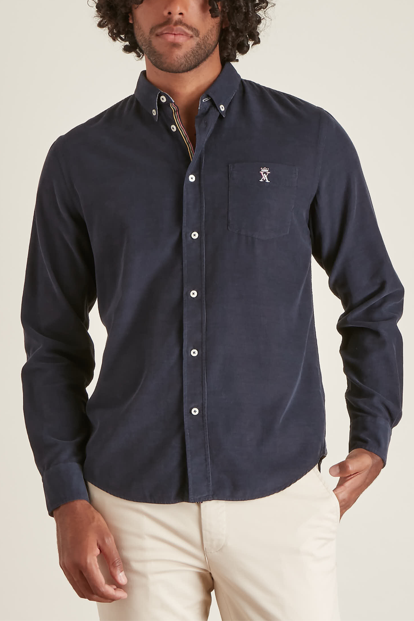 Chemise Regular en Velours