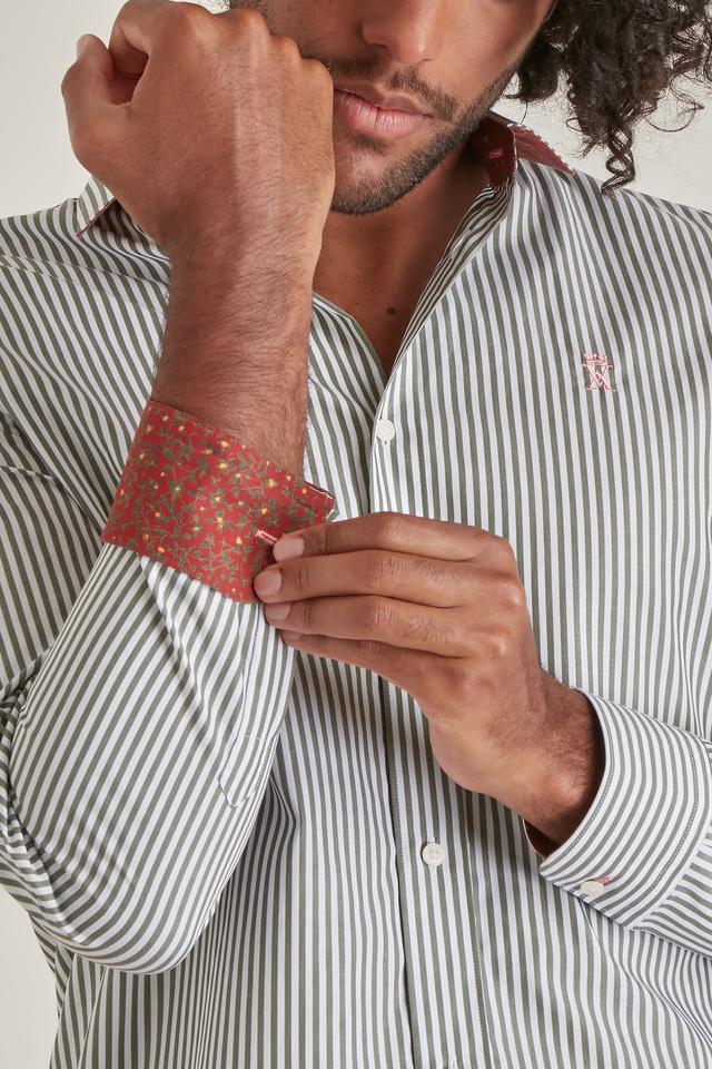 Chemise Regular à Rayures - Image principale