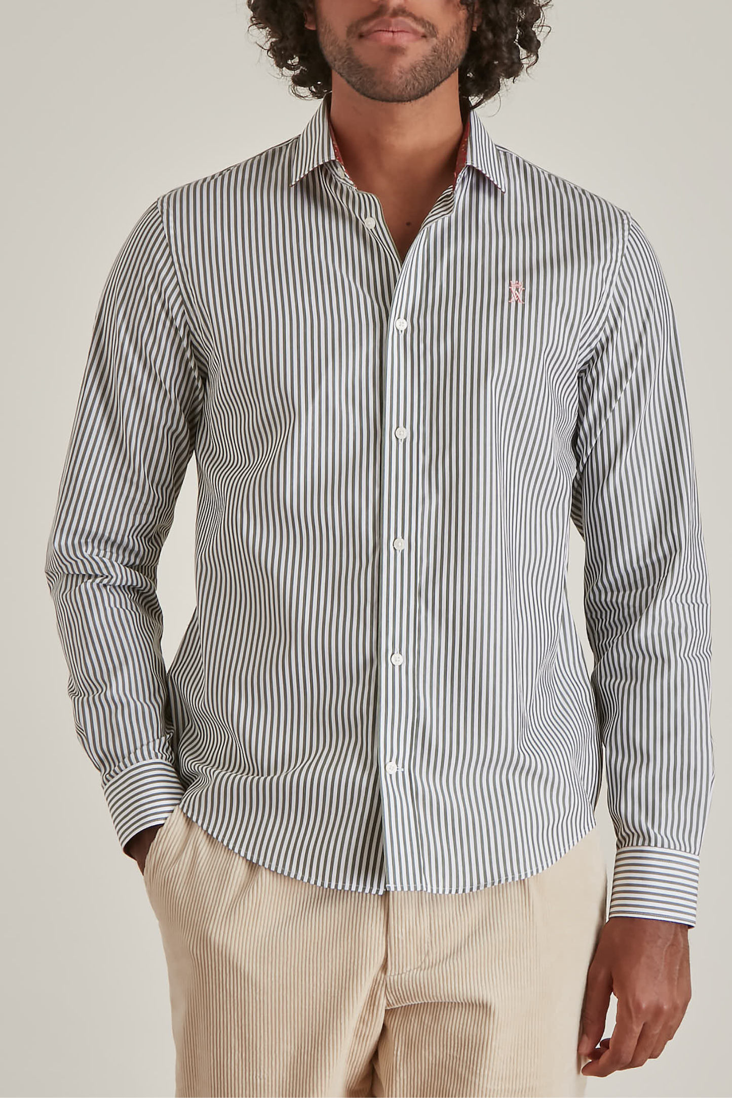 Chemise Regular à Rayures