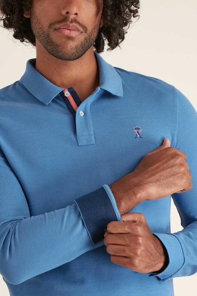 Polo Ajusté Manches Longues - Image principale