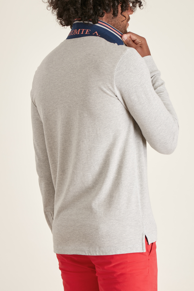 Polo Ajusté Manches Longues - Image principale