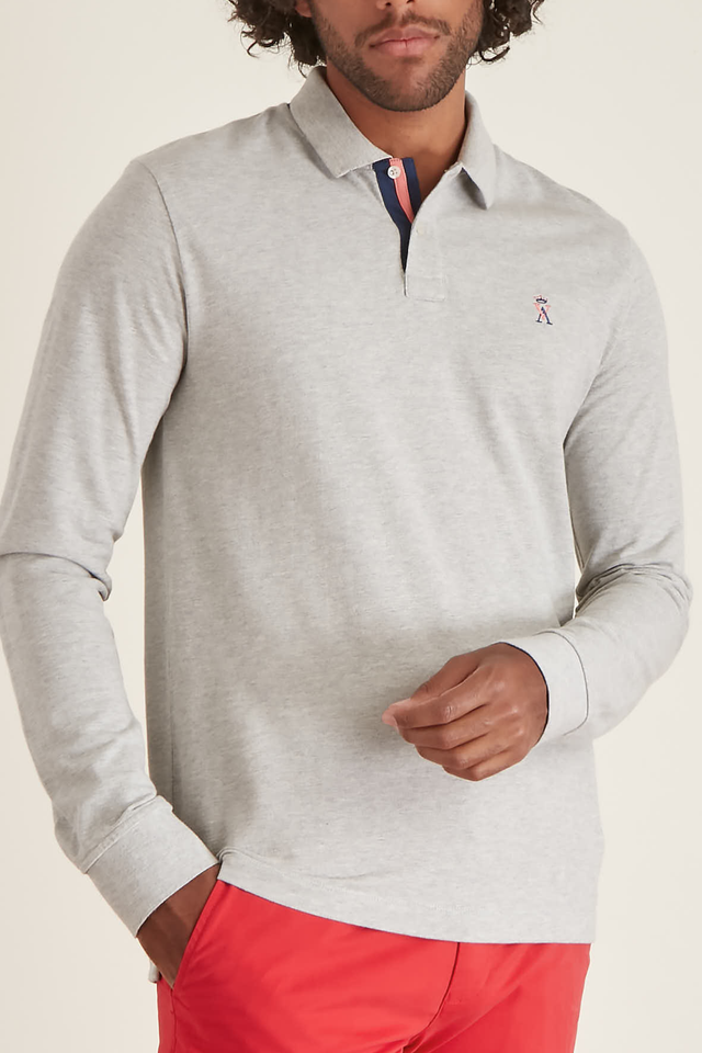 Polo Ajusté Manches Longues - Image principale