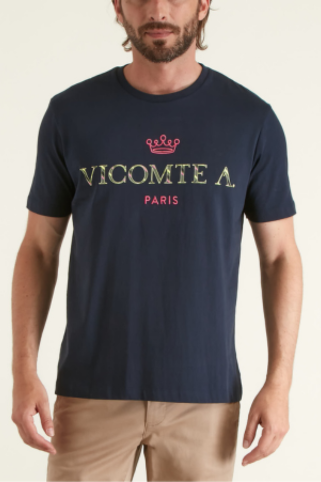 T-shirt Brodé à Col rond - Image principale