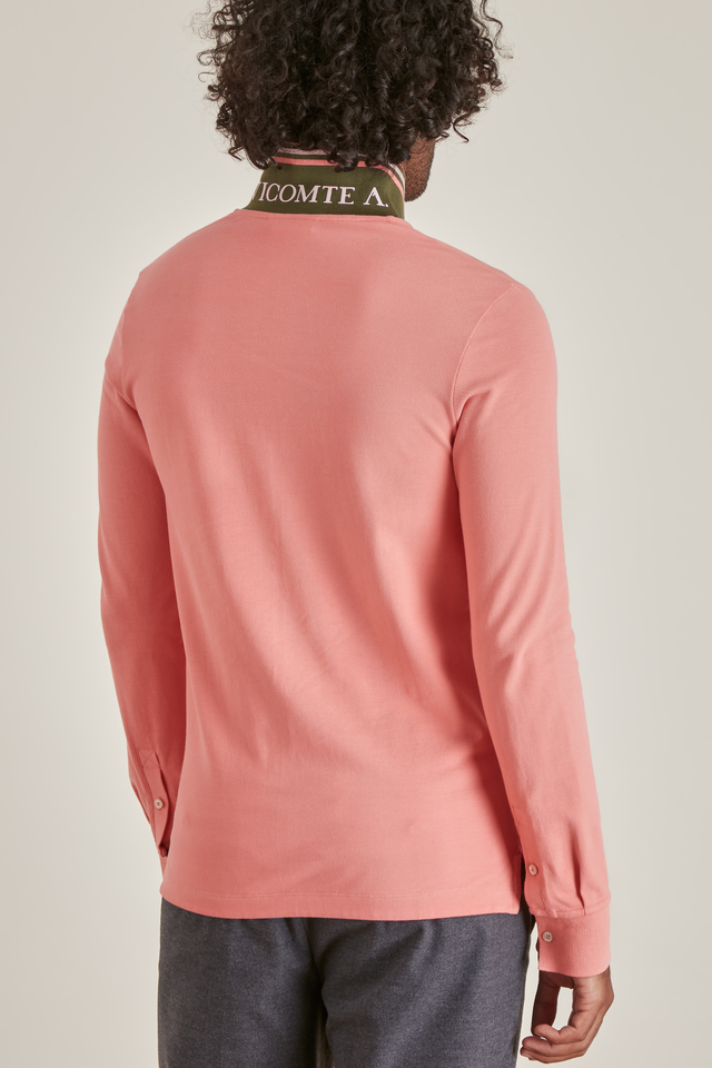 Polo Ajusté Manches Longues - Image principale