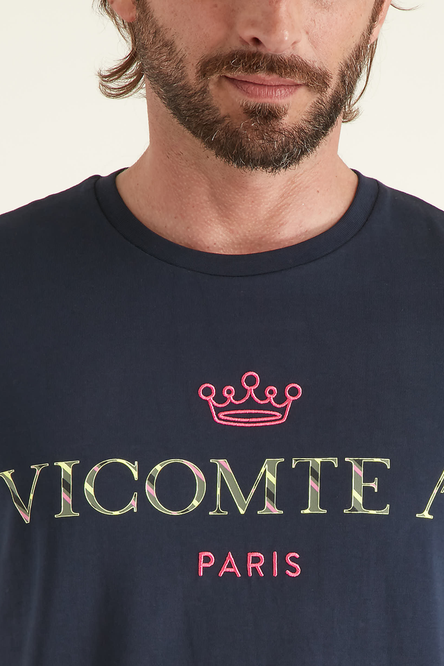 T-shirt Brodé à Col rond - Image principale