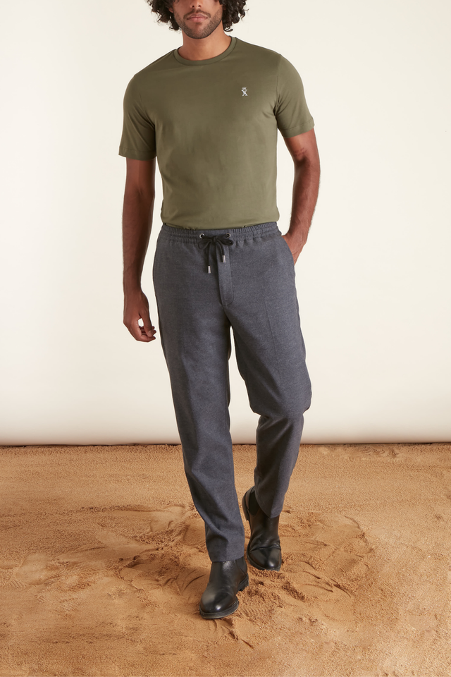 Pantalon à taille élastiquée - Image principale