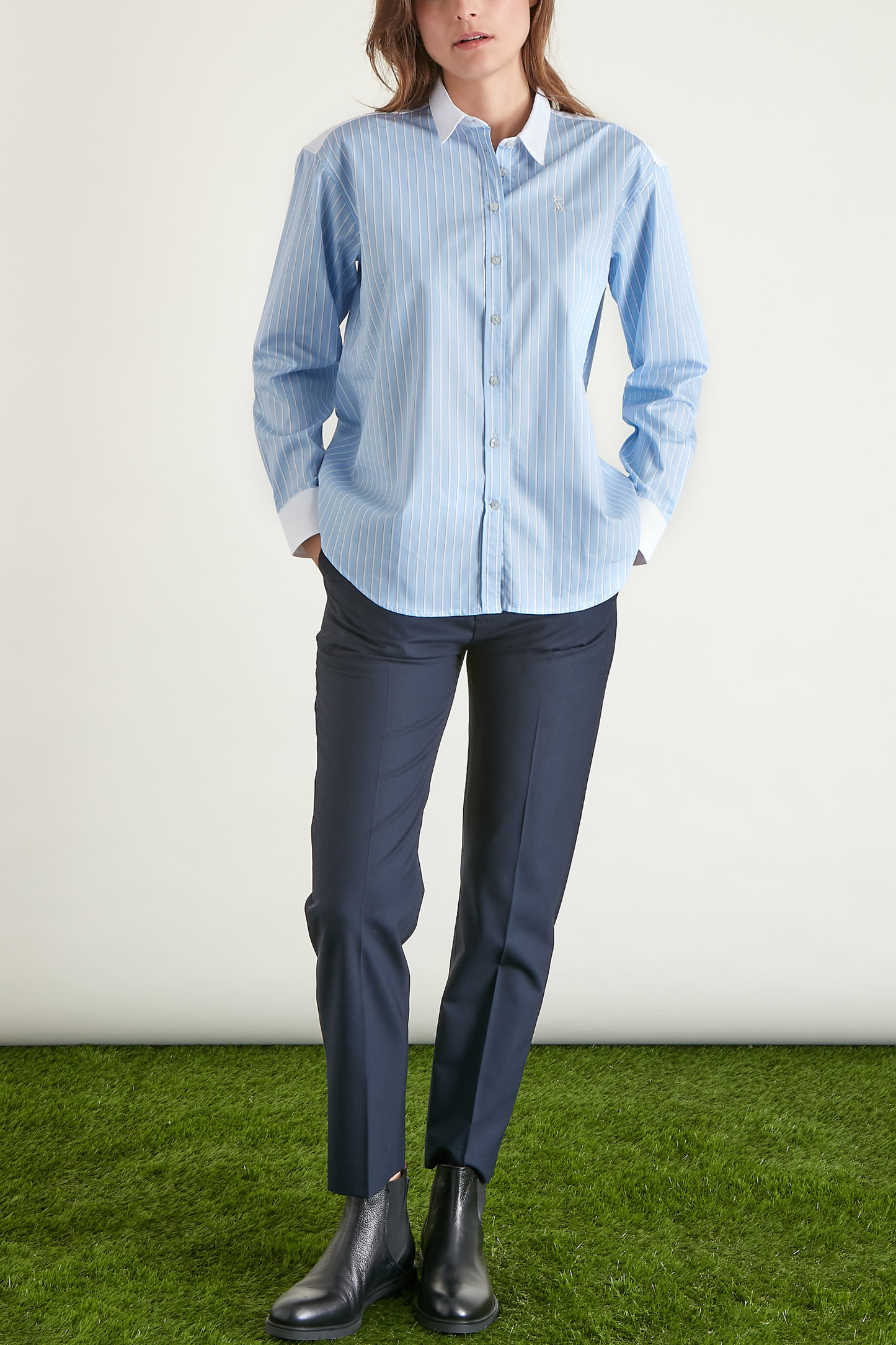 Chemise Bicolore à Rayures