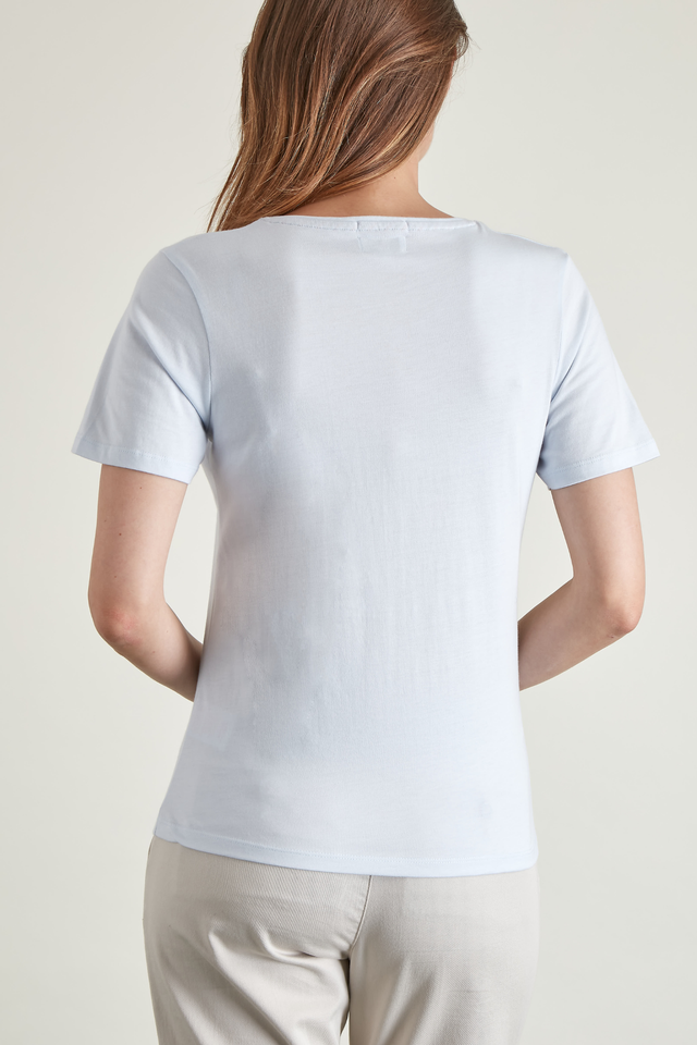 T-shirt Uni Col V - Image principale