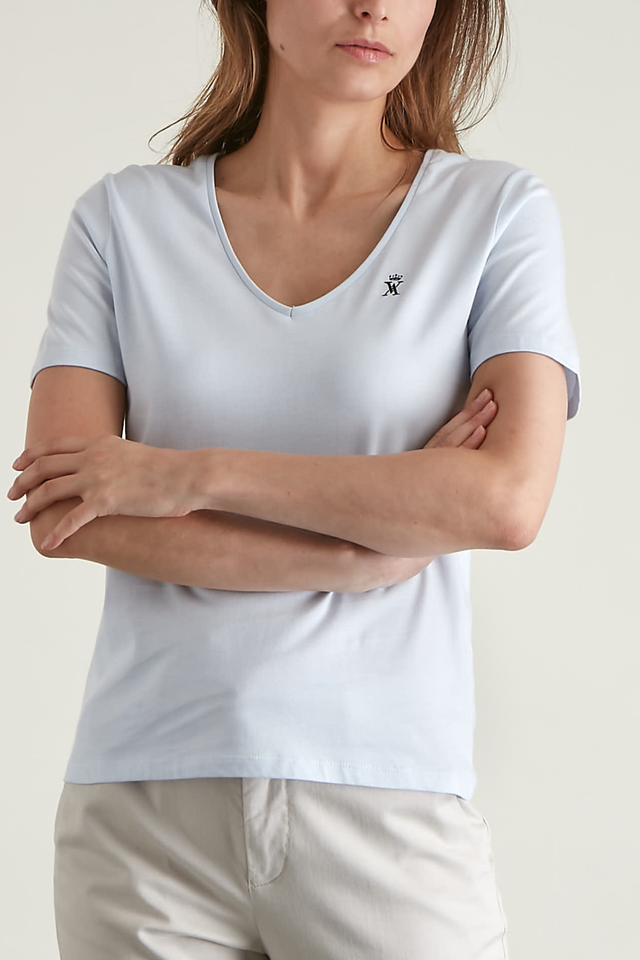 T-shirt Uni Col V - Image principale