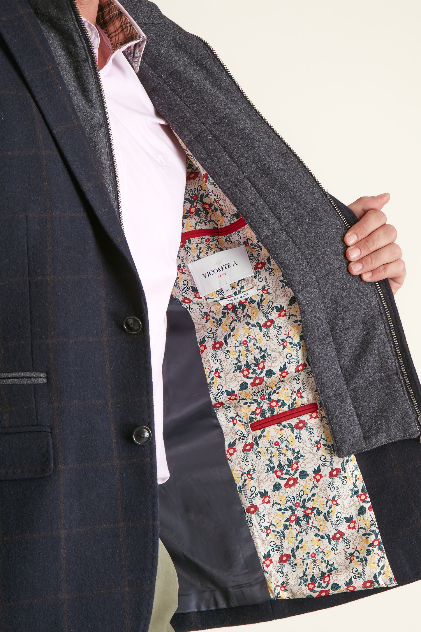 Blazer à Motifs Carreaux